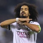 أكرم عفيف لاعب السد القطري خلال مواهة الاستقلال الإيراني في دوري أبطال آسيا للنخبة - 30 سبتمبر 2024 - REUTERS