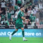 رياض محرز بعد تسجيله هدفاً للأهلي في مرمى الأخدود بالدوري السعودي - 25 أكتوبر 2024 - X/@SPL