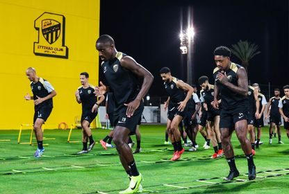 لاعبو الاتحاد السعودي في حصة تدريبية - 26 أكتوبر 2024 - X/@ittihad