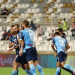 لاعبو بيراميدز يحتفلون بهدف مروان حمدي - 24 أكتوبر - x/@pyramidsfc